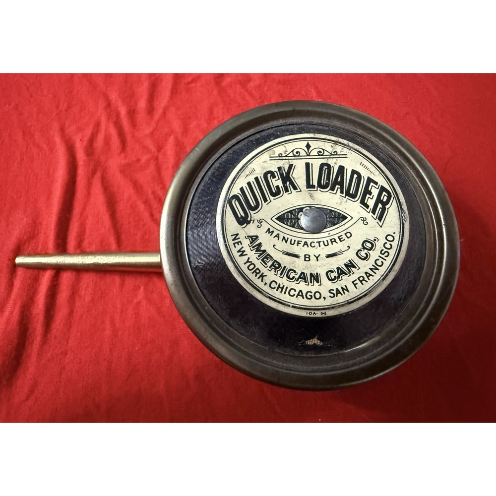 Antique QUICK LOADER American Can Co New York Chicago San Francisco EMPTY Tin